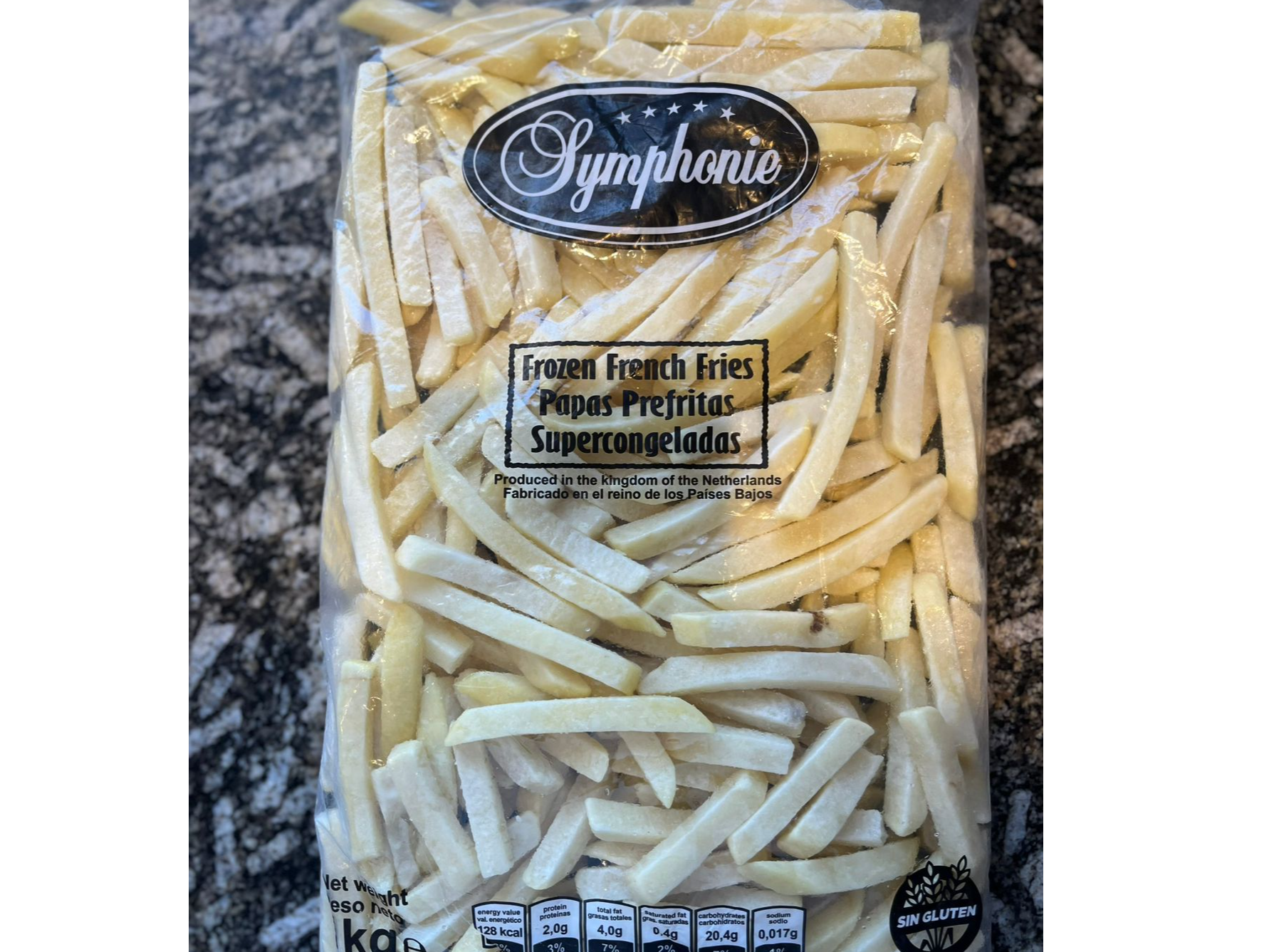 Symphonie Papa Bastón Prefrita 10 Kg (10 * 1 Kg)
