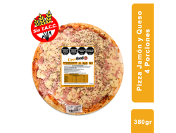 Pizza Muzza. y Jamón 4 porc. (380grs.) x 1 un.