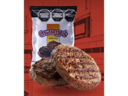 Med. Carne Vacuna Grangys 34 paquetes x 2uni (167 gr pesa cada paquete)