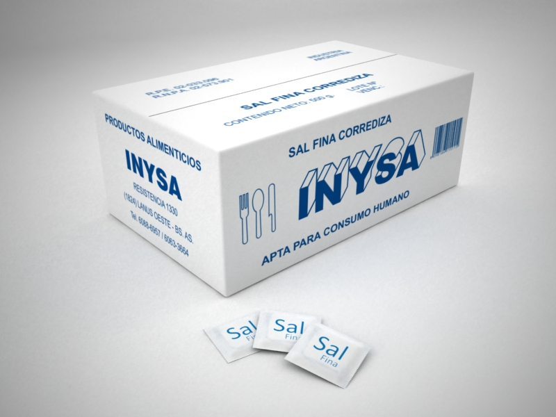 Caja de Sal en sobres (1000s de 0.5grs)