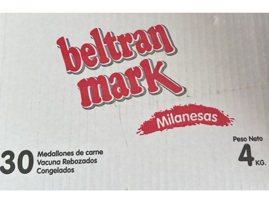 Milanesa de Carne Vacuna 4kg (30 unidades)