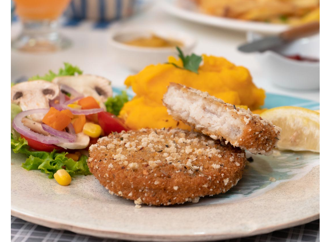 Medallón de merluza crocante con finas hierbas x 6Kg Shaddai