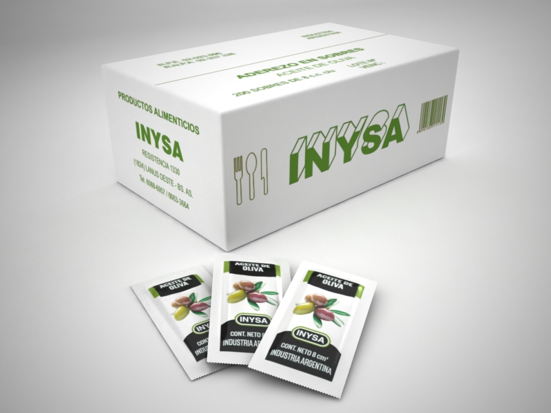 Caja de Aceite Oliva en sobres (200s de 8cc)