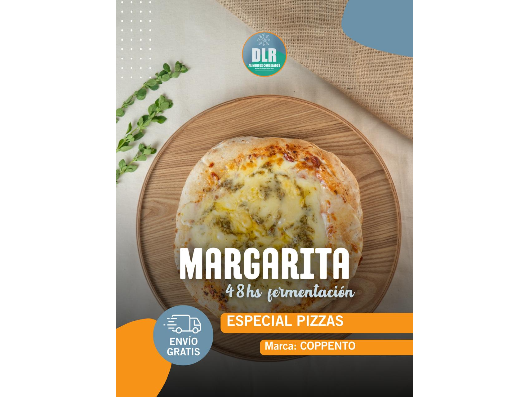 Pizza Margerita Coppento (5 unidades)