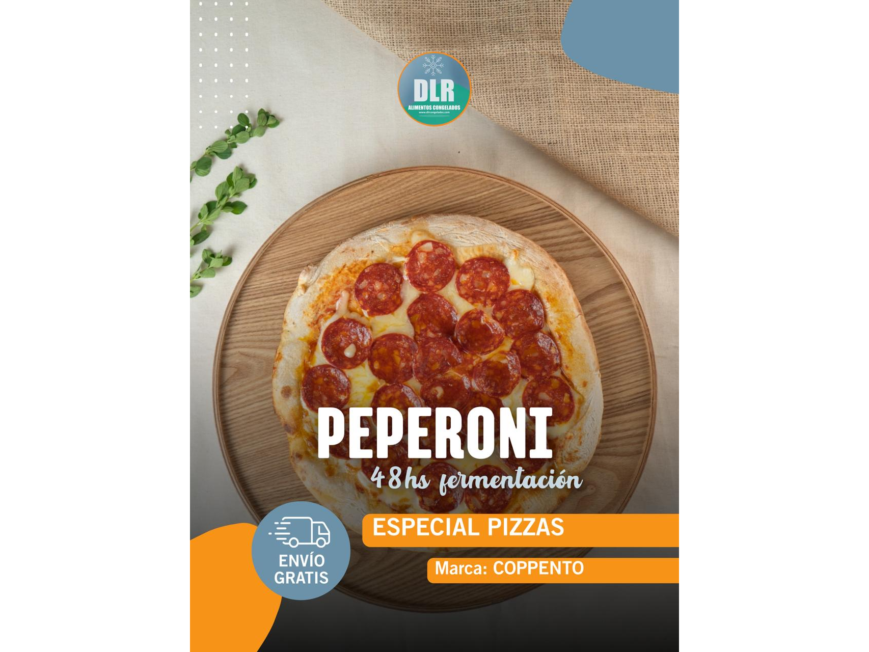 Pizza Peperoni Coppento (5 unidades)