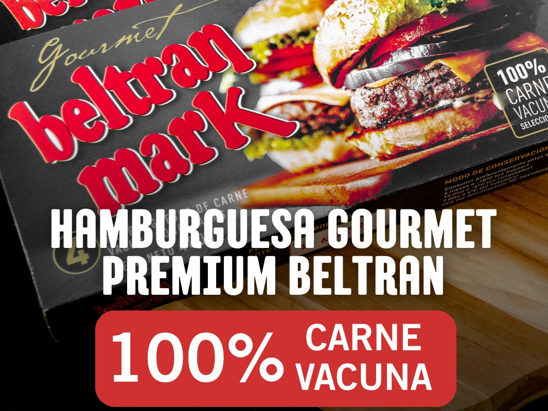 PRE-VENTA Hamburguesa Gourmet Premium 100% Carne Vacuna