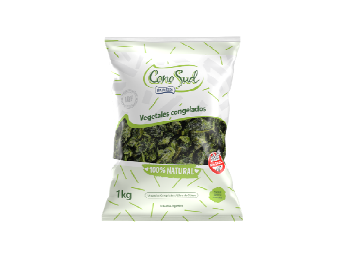 Espinaca IQF 5Kg (5x1Kg) - CONOSUD SA