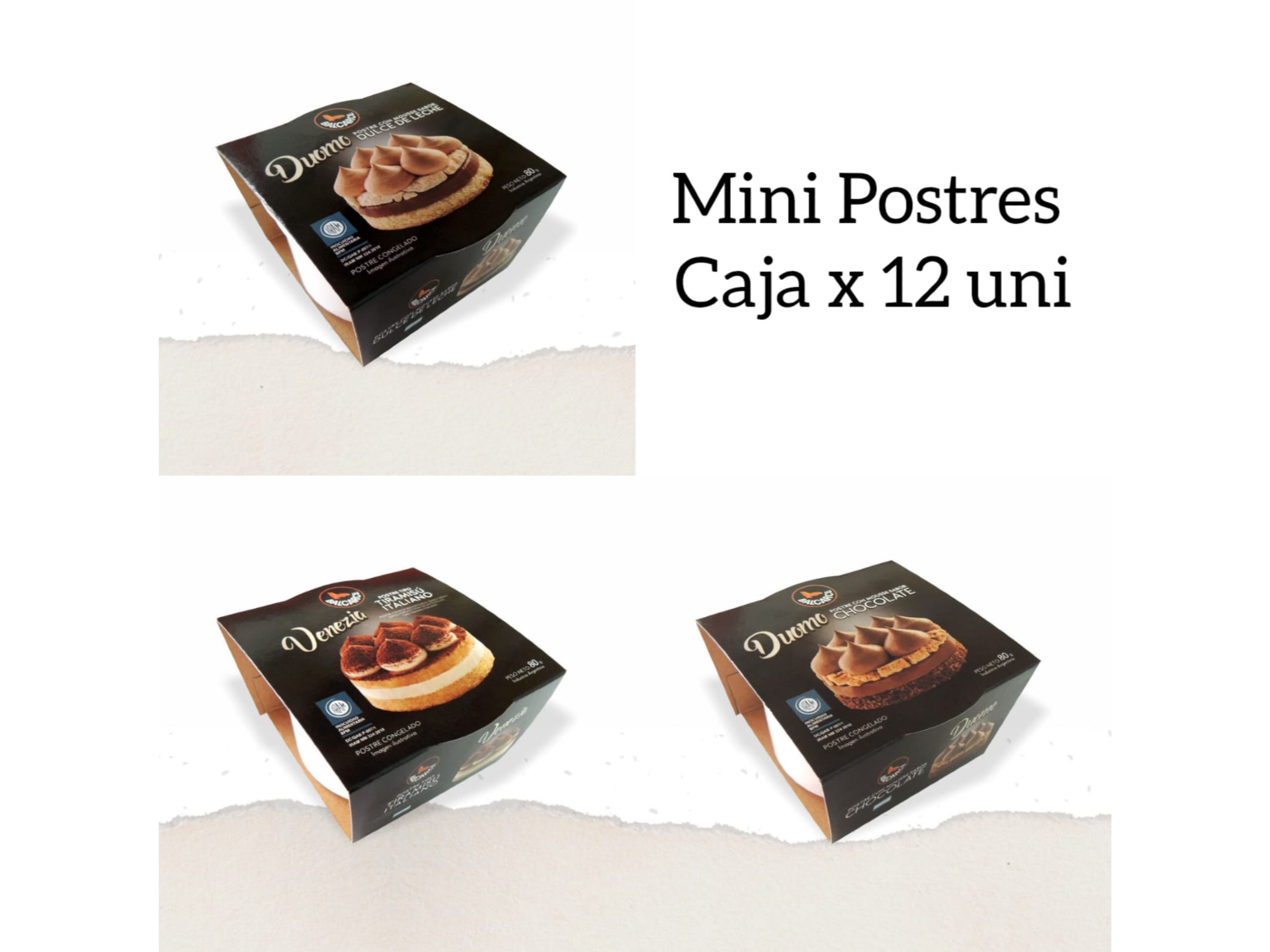 Caja Copa Balcarse Mixta x 12 un. (Cho-DDL-Tiramisú)