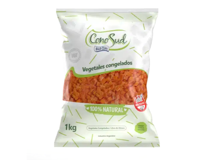 Zanahoria en cubo IQF 5 kg (5x1kg) - CONOSUD SA