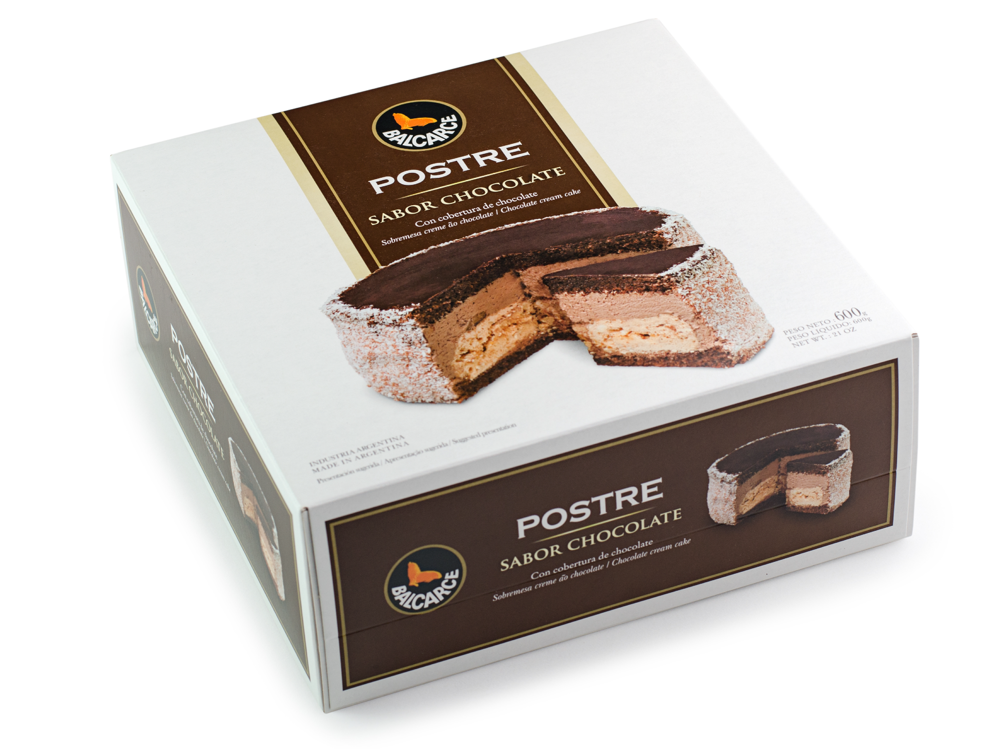 Postre Chocolate x 600 gr Caja x 9 uni