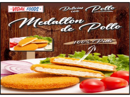 Medallones de Carne de Pollo Pre-Fritos x 5 Kg