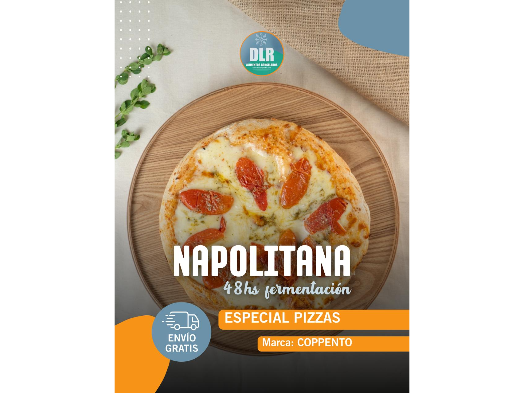 Pizza Napolitana Coppento (5 unidades)