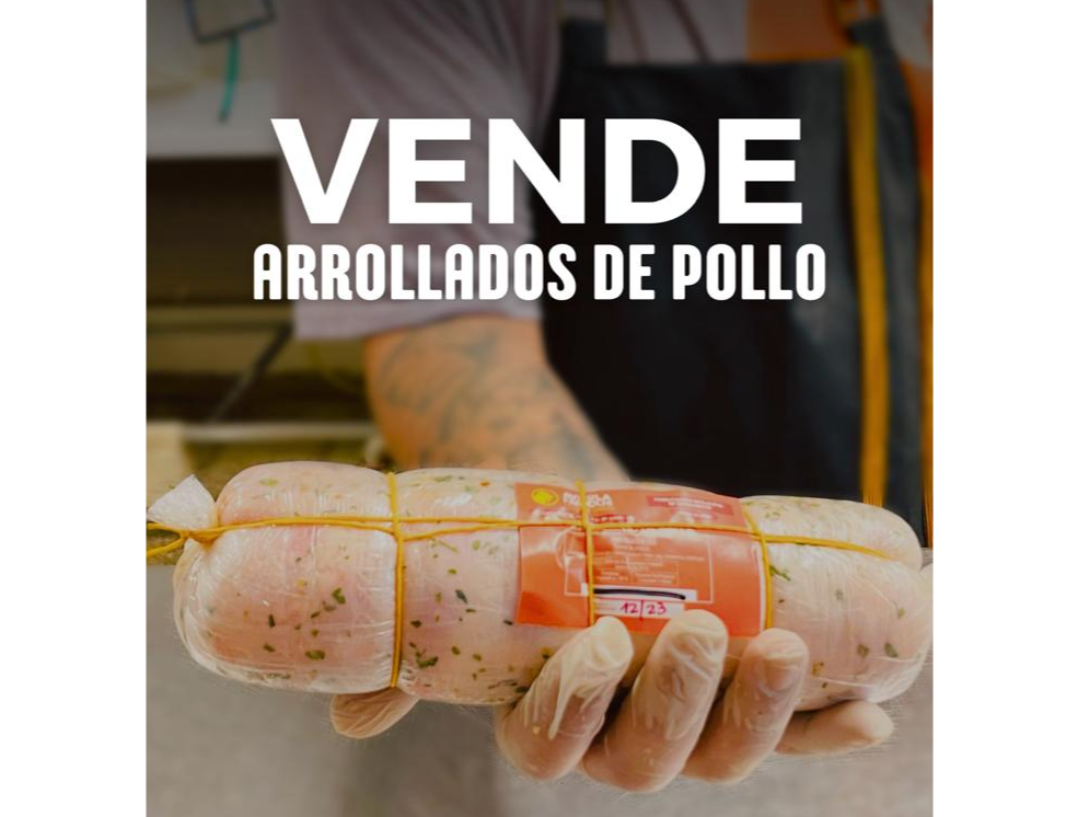 Arrollado de pollo con Jamon y Queso x KG