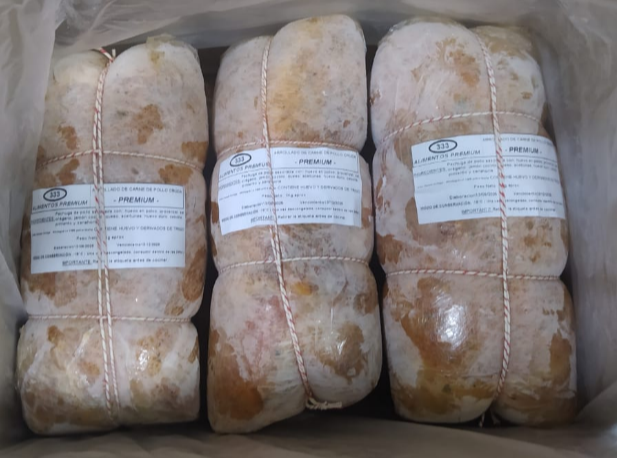 Arrollado de pollo con Jamon y Queso x KG