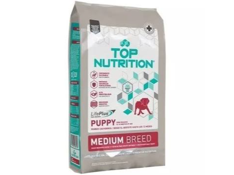 Top Nutrition Cachorro raza Mediana 18kg