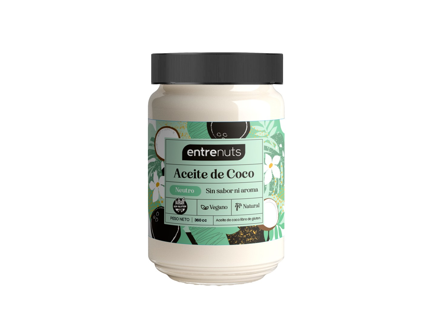 ACEITE DE COCO NEUTRO "ENTRE NUTS" x 360 ml