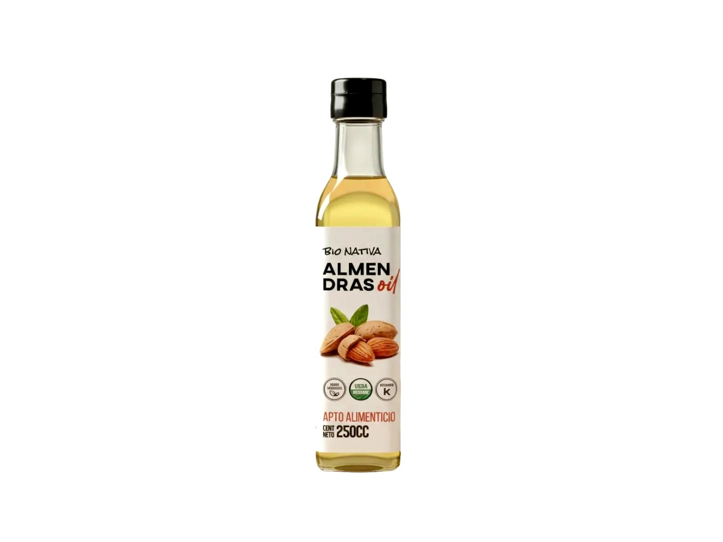 ACEITE DE ALMENDRAS (COMESTIBLE) "BIONATIVA" x 250 CC