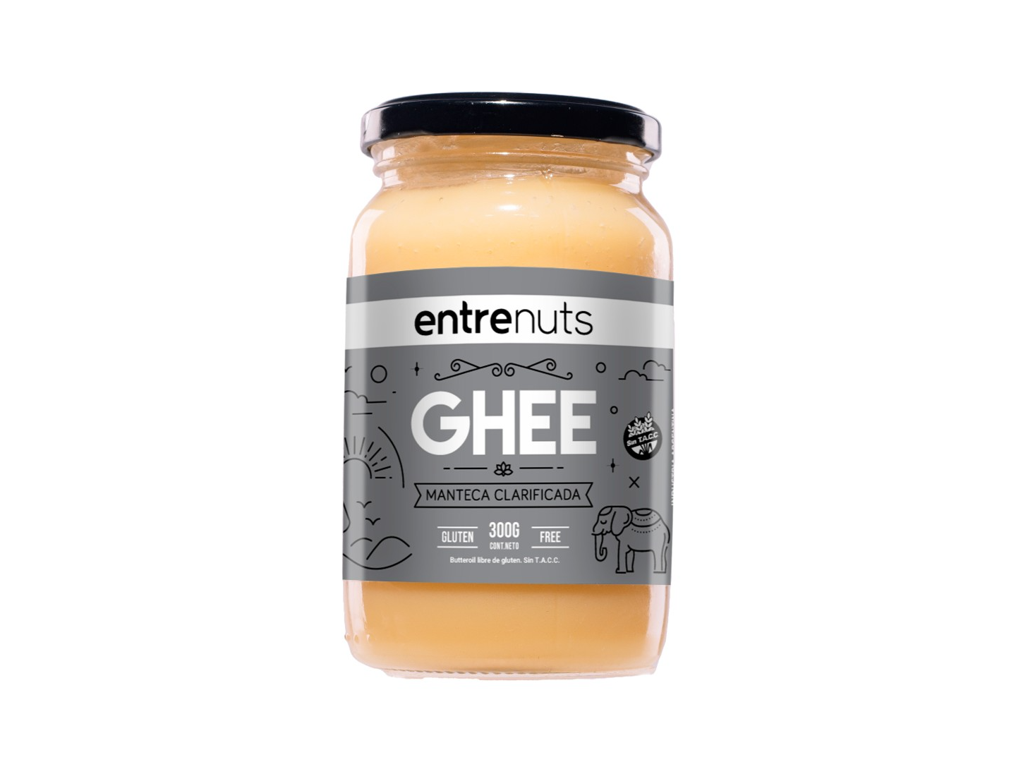 GHEE/MANTECA CLARIFICADA "ENTRE NUTS" x 300 g
