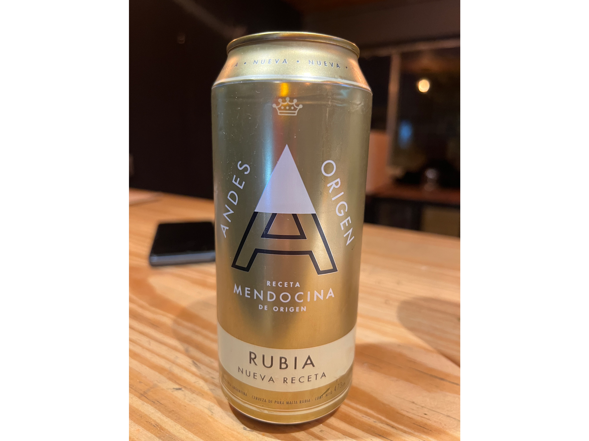 Lata andes rubia x 473 cm