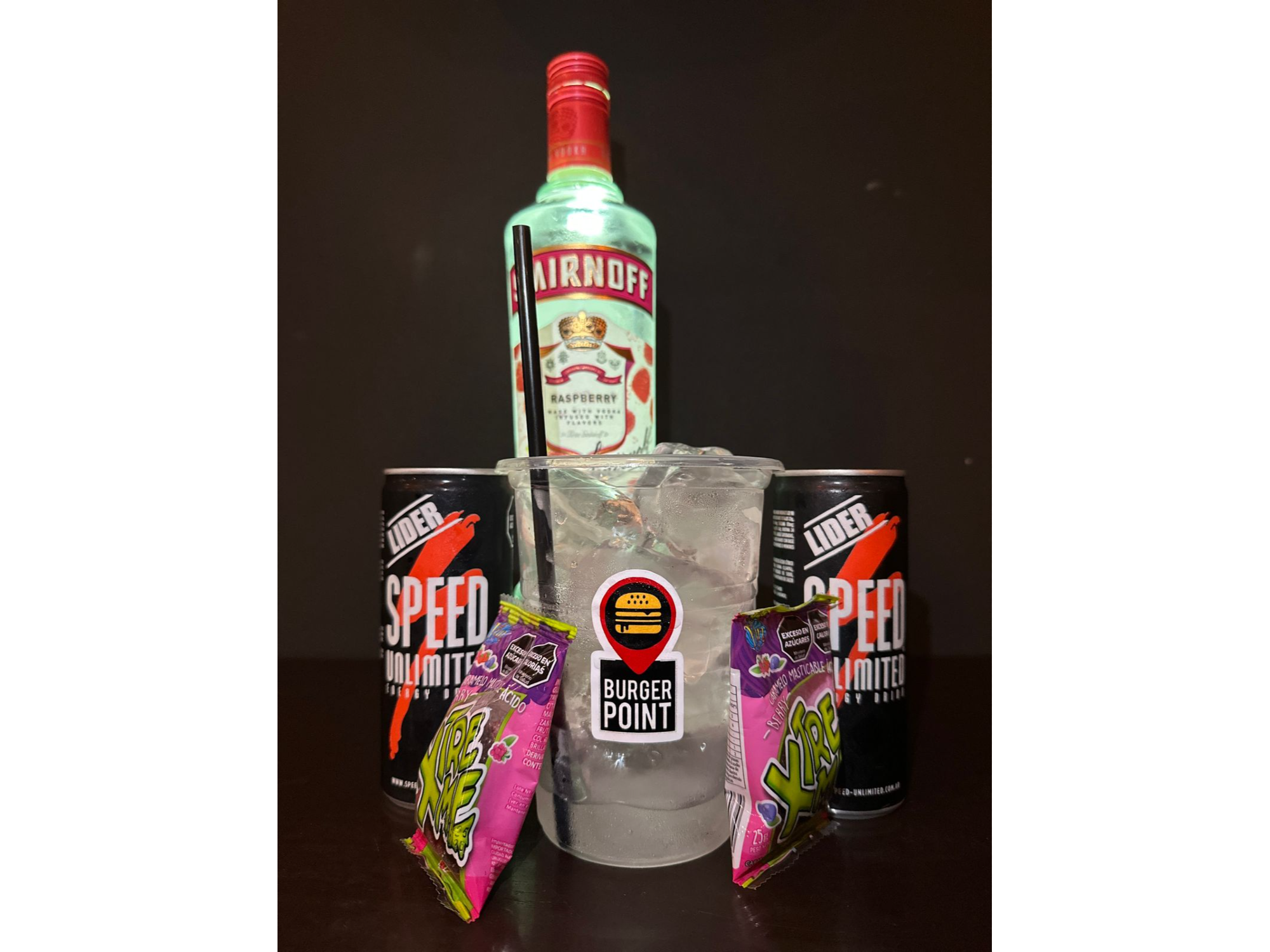 SMIRNOFF RASBERRY + SPEED + GOMITAS