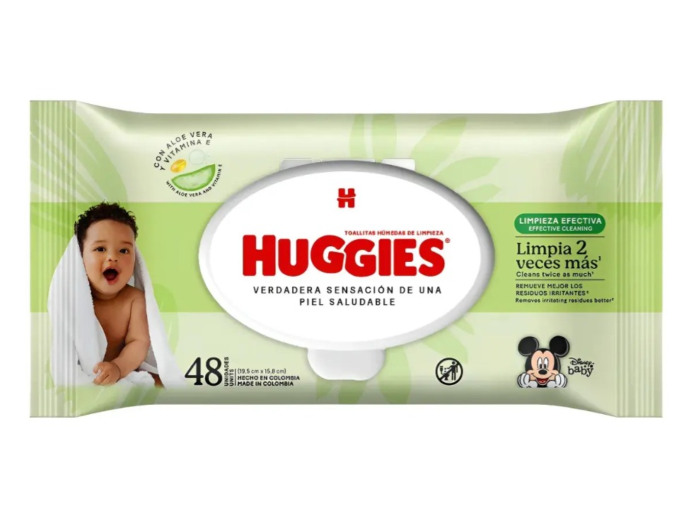 HUGGIES LIMPIEZA EFECTIVA X48