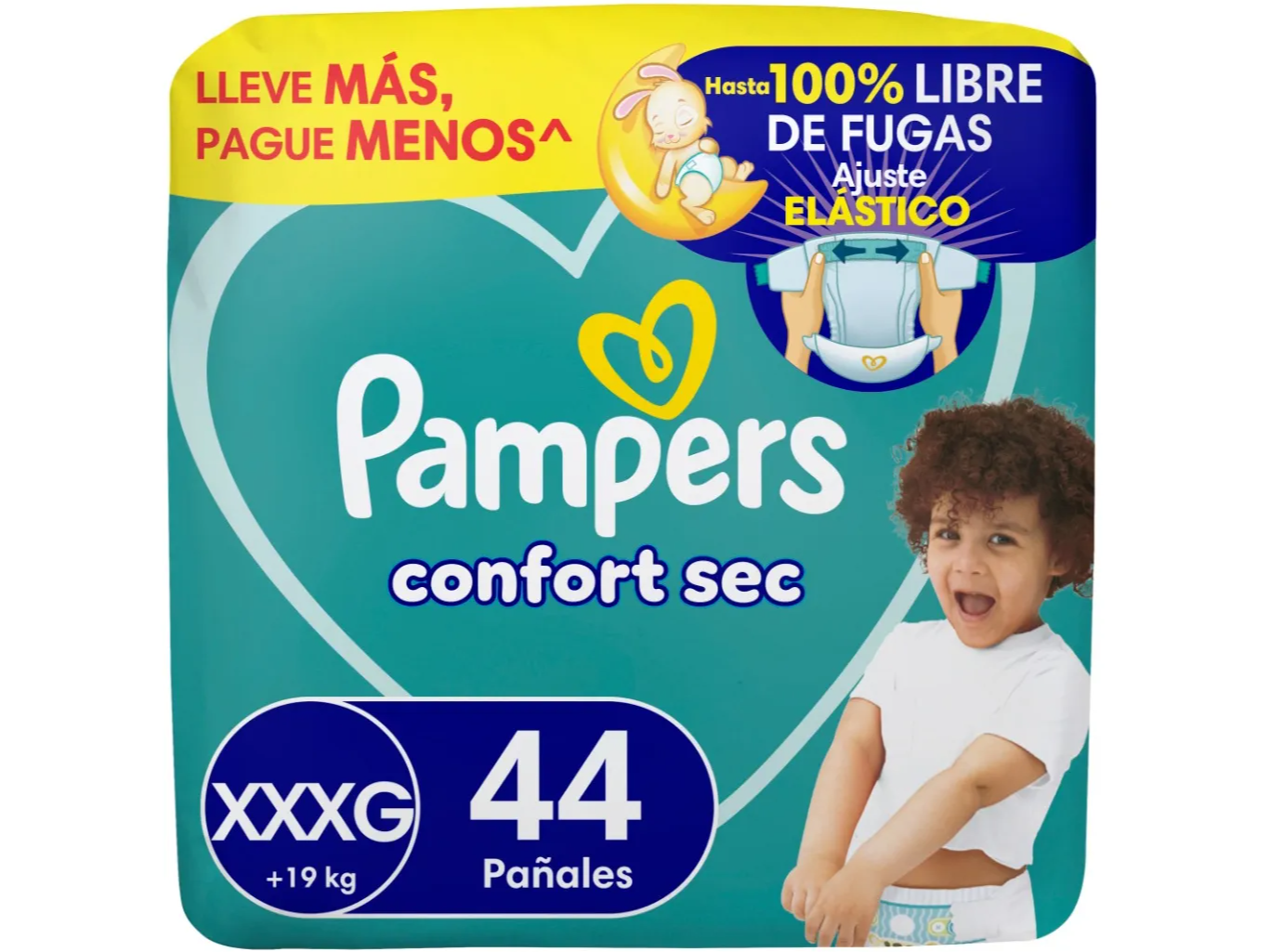 PAMPERS CONFORT SEC XXXG X44