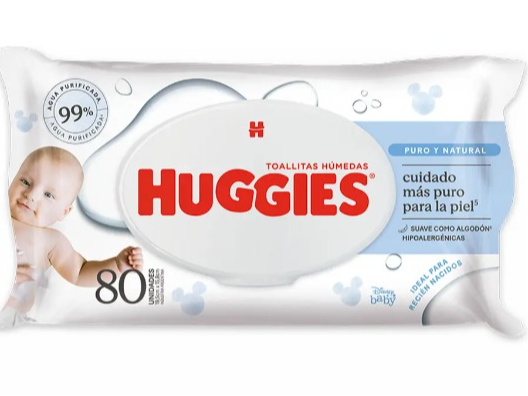 HUGGIES PURO Y NATURAL X80