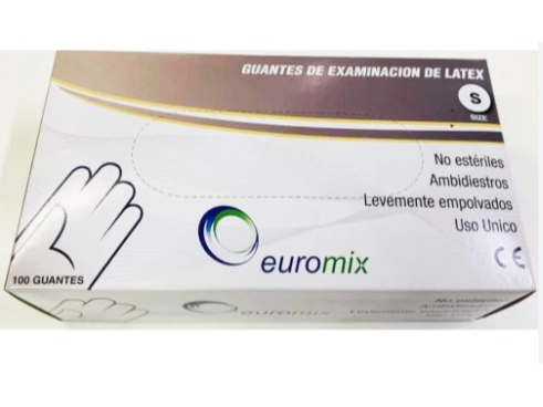 CAJA DE GUANTES DE LATEX X100U