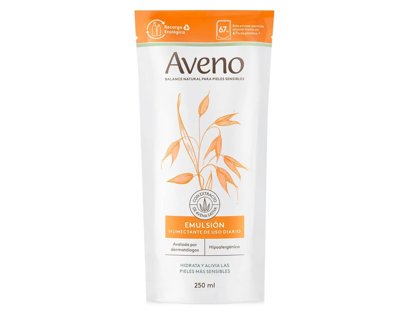 AVENO REPUESTO EMULSION HUMECTANTE USO DIARIO X250ML