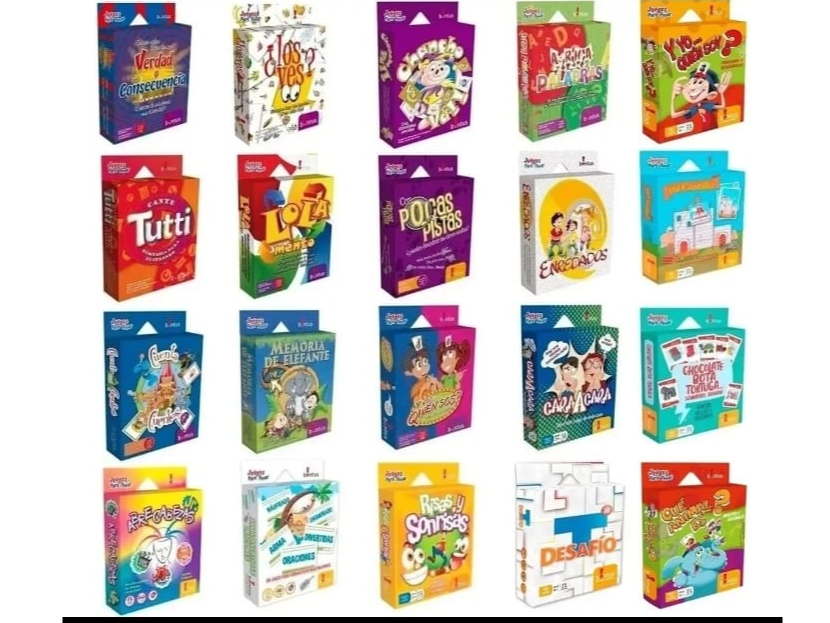 Juegos en cartas  + 6 años