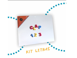 Pizrra magnética + letras y números CL