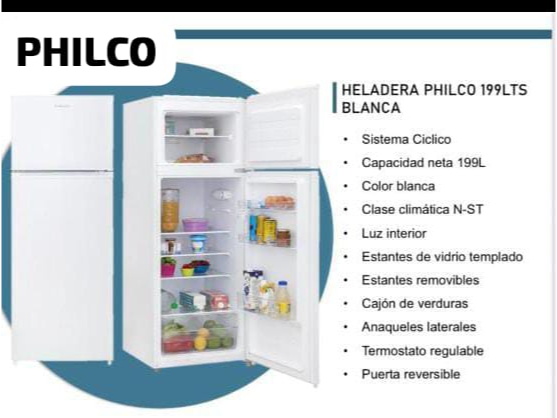 HELADERA PHILCO 199L
