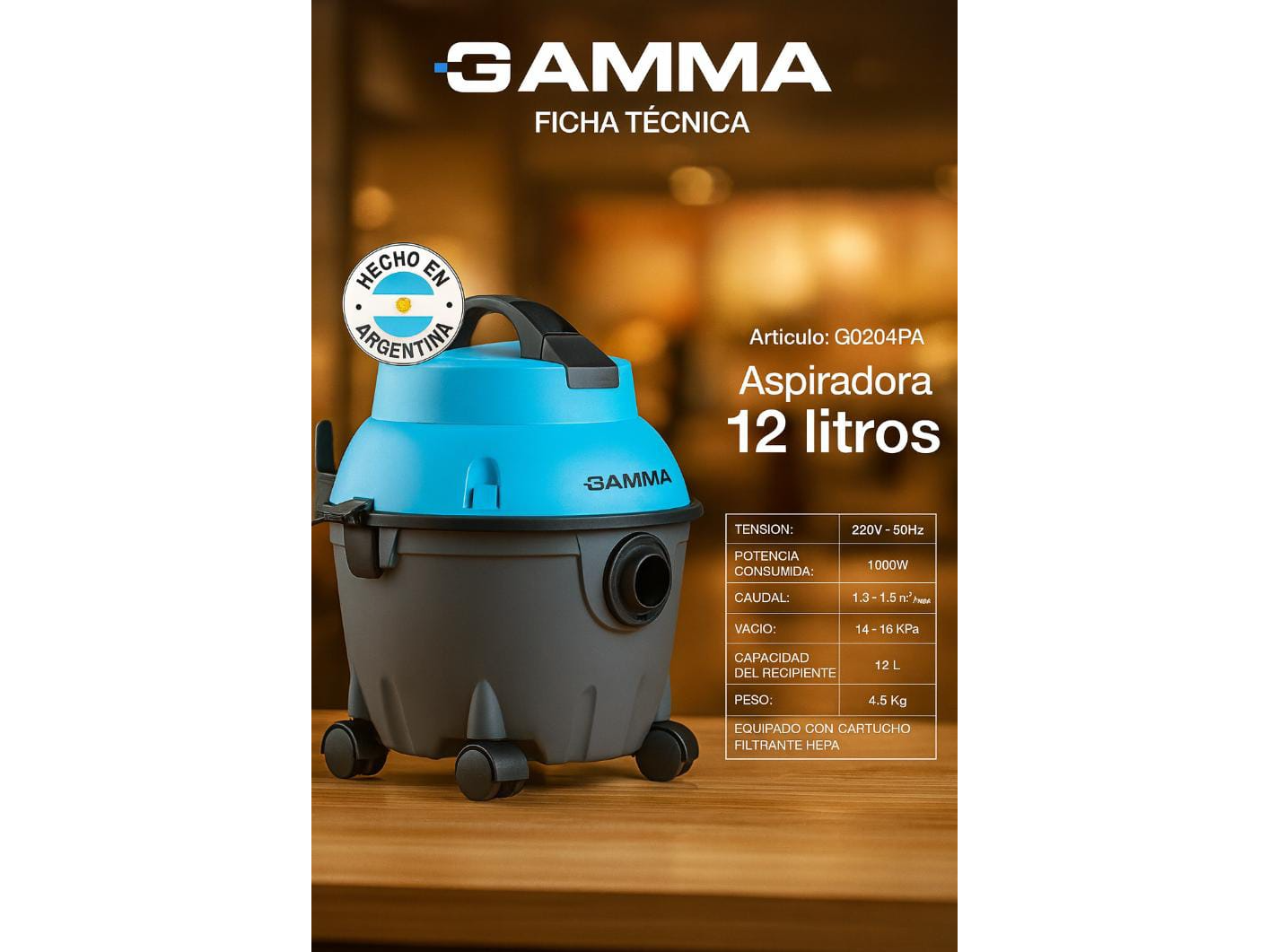 Aspiradora 12 litros