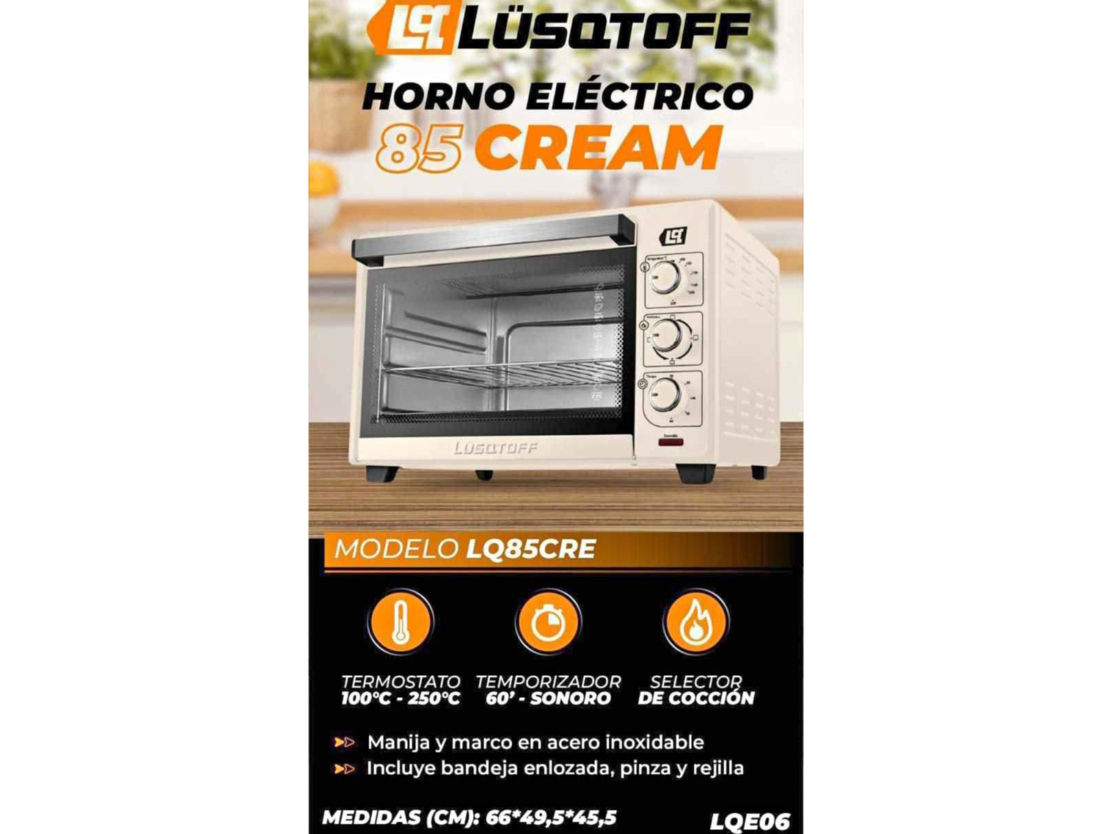 HORNO LUSQTOFF 85L