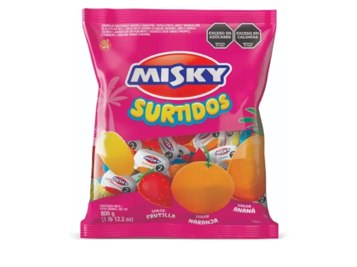 Masticables misky de 800 gr x 242 unid
