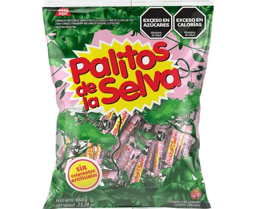 Masticable palito de la selva  660gr x 146 unid