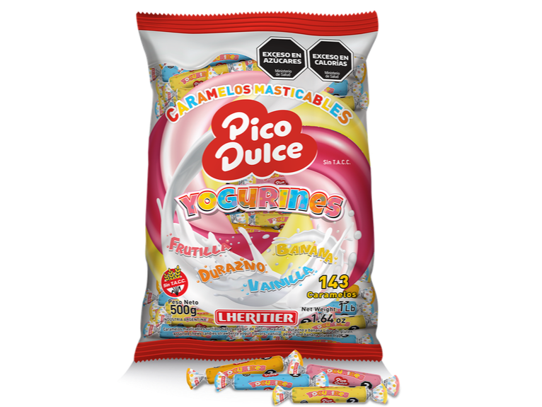 Masticable pico dulce yogur 500 gr x 143 unid
