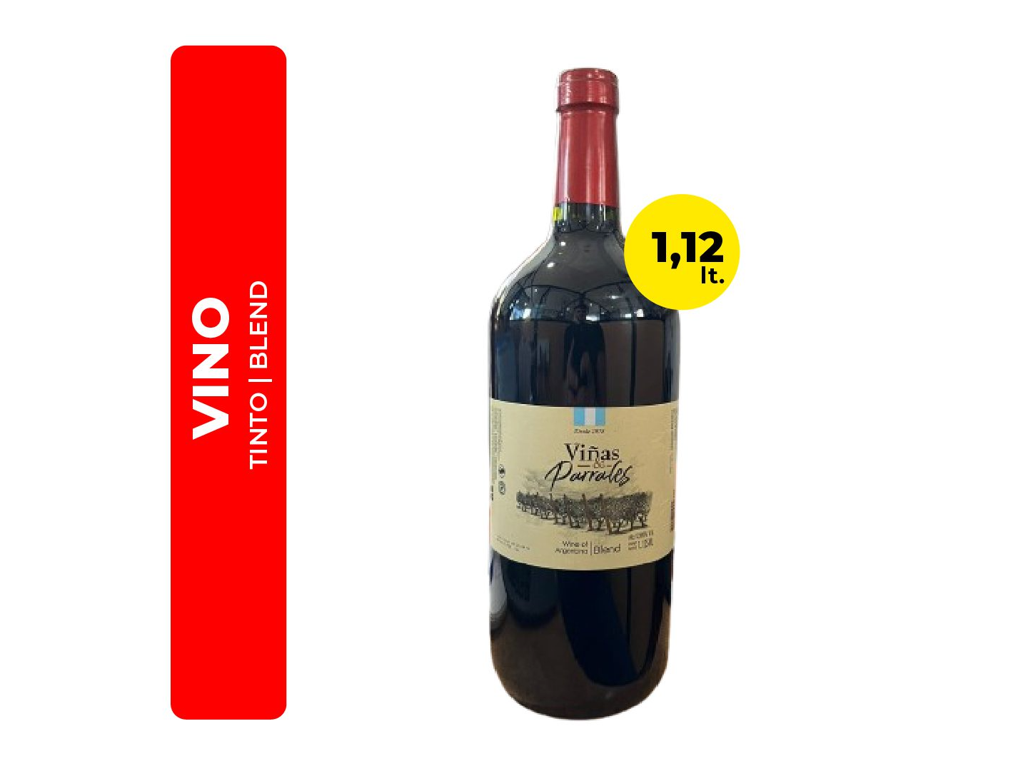 Vino viña Parrales botellón 1.125ml