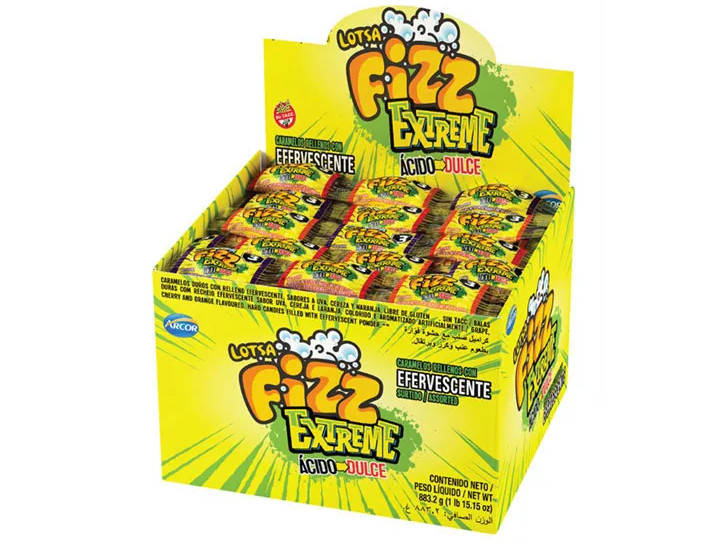 Caramelo fizz x 48 tira de 5 unid