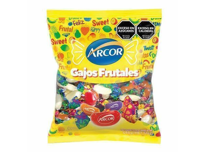 Caramelo gajos acido arcor 485 gr