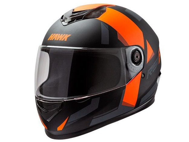 CASCO INTEGRAL HAWK RS1F NEGRO/NARANJA MATE S (56) (x1/x4)