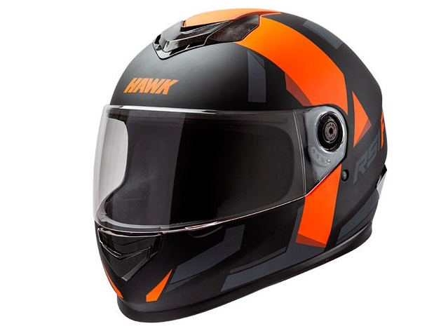 CASCO INTEGRAL HAWK RS1F NEGRO/NARANJA MATE XL (62) (x1/x4)