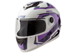 CASCO INTEGRAL HAWK RS1 ALPHA BLANCO/VIOLETA BRILLANTE S (56CM) (x1/x4)