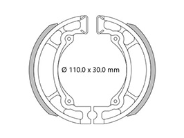 ZAPATA FRENO BRASIL FRASLE COD SH 831 SUZUKI AX100