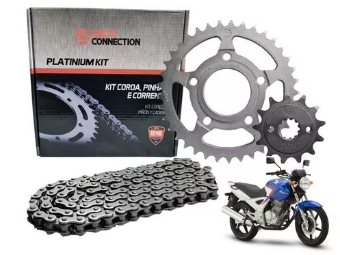 KIT TRANSMISION PLATINUM HONDA HONDA CBX250 TWISTER 37T-13T - 520H-106L PARTS CONNECTION