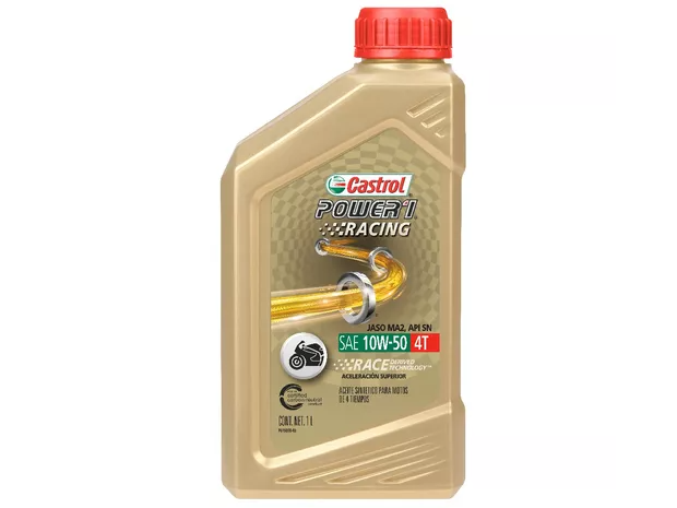 ACEITE CASTROL POWER 1 4T SINTETICO 10W50 DORADO (551)