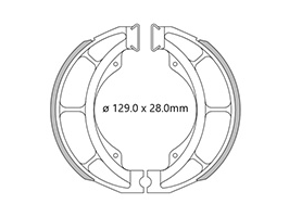 ZAPATA FRENO BRASIL FRASLE COD SH 833 BAJAJ GN 125