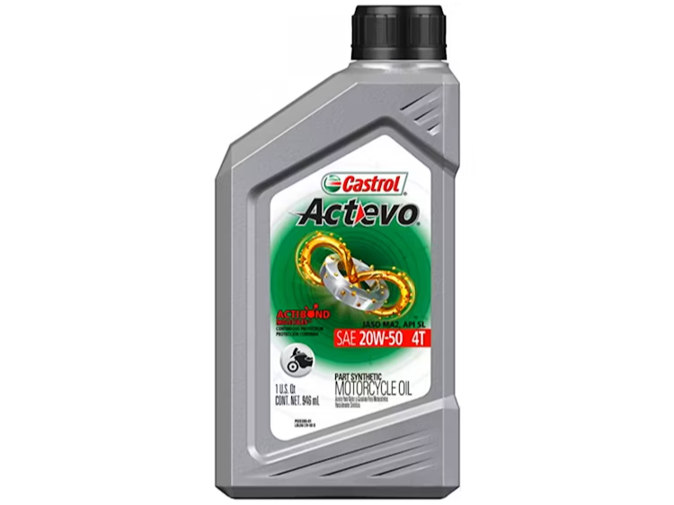 ACEITE CASTROL ACTEVO 4T SEMISINTETICO PART SYN 20W50 (X16) (533)