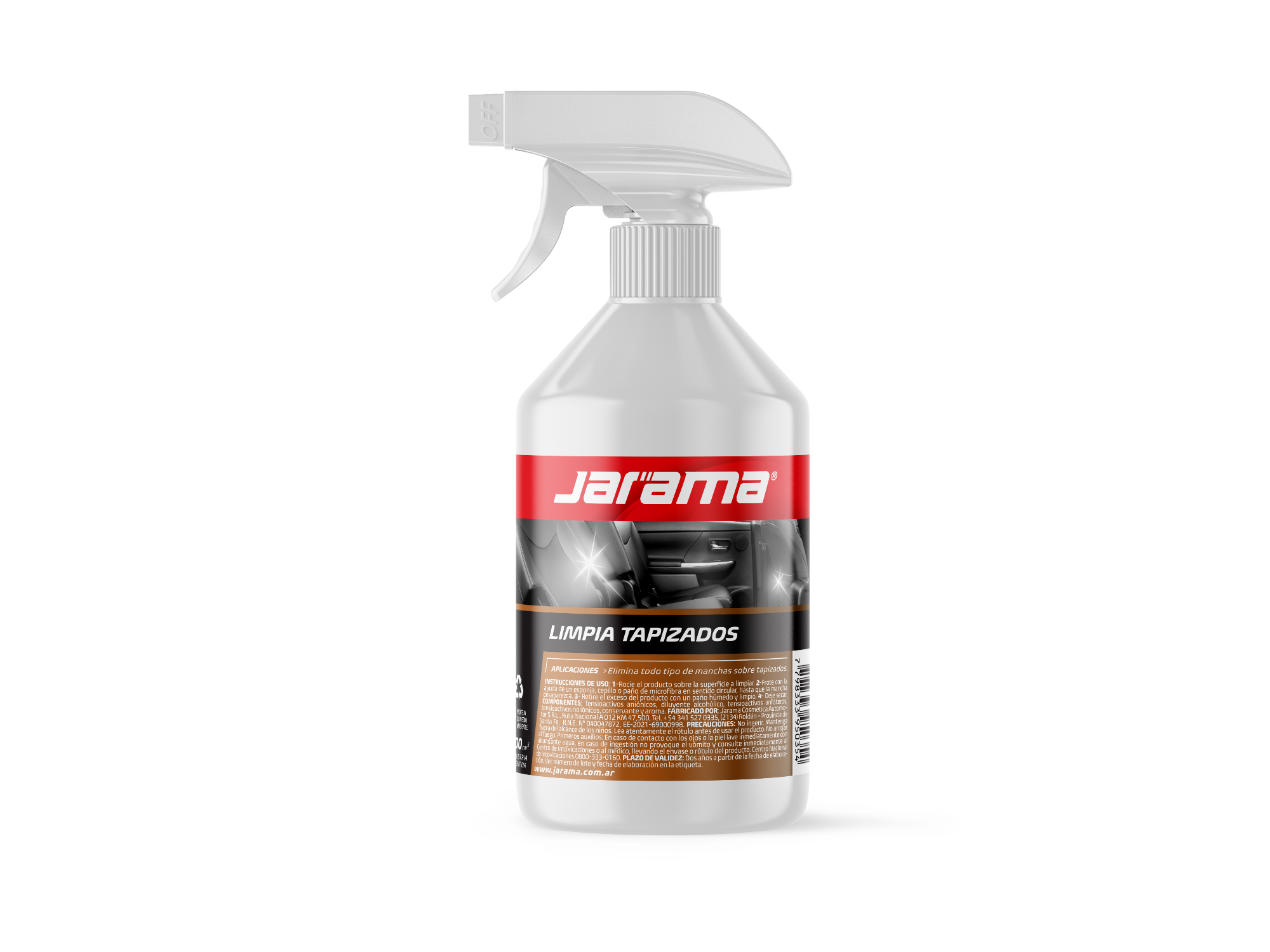 LIMPIA TAPIZADOS BOTELLA CON GATILLO X 500 CM3-cj x 6- JARAMA