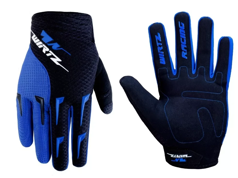 GUANTES WIRTZ ELEVATE BLACK/BLUE TALLE XL